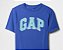 Camiseta GAP Kids Manga Curta Azul Logo Azul Claro - Imagem 2