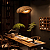 Pendente Madeira Led Rústico Lustre Mesa Sala Palha Teto Bambu Natural Sunfy - Honolulu 40cm - Imagem 1
