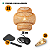 Kit 3 Lustre Mesa Teto Orgânico De Bambu Composição Moderna Sunfy - Cayman 35cm - Imagem 3