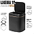 Lixeira Sensor Automatico A Pilha Abre Sem Tocar Preta Luxo Sunfy - 11L - Imagem 3