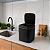 Lixeira Sensor Automatico A Pilha Abre Sem Tocar Preta Luxo Sunfy - 11L - Imagem 4