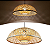 Lustre Rústico Pendente Orgânico - Modelo Tulum - Bambu 45cm - Sunfy Shop - Imagem 1