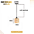 Kit 03 Pendente De Palha Fibra Madeira Natural Teto Completo Sunfy - Cayman mini/Siesta - Imagem 3