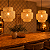 Kit 3 Pendentes Cayman 30cm em Bambu com Lâmpadas LED 9W Sunfy Shop - Imagem 3