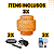 Kit 3 Pendentes Cayman 30cm em Bambu com Lâmpadas LED 9W Sunfy Shop - Imagem 6