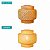Kit 3 Pendentes Cayman 30cm em Bambu com Lâmpadas LED 9W Sunfy Shop - Imagem 4
