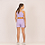 Conjunto Infantil Menina Shorts-saia e Top Ribana Canelada Juvenil - Imagem 3
