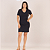 Vestido Feminino Tubinho Canelado Manga Curta P-M-G-GG 32-A - Imagem 1