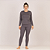 Conjunto Feminino Térmico Peluciado Flanelado P ao G3 Blusa+Calça 51-A - Imagem 1