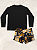 Conjunto Juvenil Menino Blusa Lisa + Sunga Estampada Proteção UV50+ 44-SE - Imagem 2