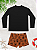 Conjunto Juvenil Menino Blusa Lisa + Sunga Estampada Proteção UV50+ 44-SE - Imagem 4