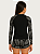 Conjunto Menina Blusa Manga Raglan Estampada e Shorts Estampo de Plantas Tropicais Adolescente 49-ME - Imagem 4