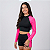 Conjunto de Cropped e Shorts Estampa de Plantas Tropicais de Manga Raglan para Adolescentes 65-A - Imagem 7