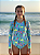 Maiô Menina Manga Longa Infantil/Juvenil com Proteção UV50+ Forrado Moda Praia 4 ao 10 76-A - Imagem 7