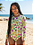 Maiô Menina Manga Longa Infantil/Juvenil com Proteção UV50+ Forrado Moda Praia 4 ao 10 76-A - Imagem 6
