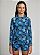 Conjunto Menina Adolescente Moda Praia Todo Estampado Tropical Proteção UV50 Blusa Manga Raglan Lavin Basic - Imagem 2