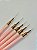 KIT 5 PINCEIS EXTRA FINO ROSA HELEN COLOR - Imagem 1