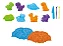 Areia Divertida Dinossauro 300g Dm Toys Cinetica Brinquedo sensorial - Imagem 2