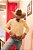 Camisa Marco Véio Manga Longa Slim Fit Oxford Button Down Amarela - Imagem 6