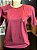 Camiseta Tshirt Feminina Bordô - Imagem 1
