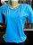 Camiseta Tshirt Feminina Azul Claro - Imagem 1
