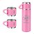 Garrafa Térmica a Vácuo Inox Kit 3 Xícaras de 500ml Personalizada - Cor Rosa Pink - Imagem 2