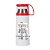 Garrafa Térmica a Vácuo Inox de 300ml Tampa Vermelha Personalizada - Cor Branca - Imagem 3