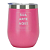 Copo Térmico em Inox Com Tampa Tipo Cuia 360ml Cor Rosa- Personalizado - Imagem 1