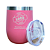 Copo Térmico em Inox Com Tampa Tipo Cuia 360ml Cor Rosa- Personalizado - Imagem 3