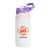 Squeeze infantil em Alumínio Personalizada 500ml - Tampa Rosa e Lilás - Imagem 2