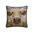 Kit 2 Almofadas Gado Nelore Garrote - 43 x 43 cm - Com Vivo de Couro - Imagem 2