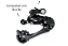 Cambio Traseiro 9v Index Cage Longo Sunrun Bike 40 Dentes - Imagem 1