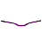 GUIDÃO VOADOR ALUMÍNIO FREESTYLE 680mm/780mm ROXO - Imagem 3