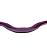GUIDÃO VOADOR AÇO FREESTYLE 680mm/780mm ROXO - Imagem 2