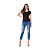 Blusa Feminina Manga Curta Canelada Lunender - Imagem 1