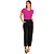 Blusa Feminina Cropped Básica Canelada Lunender - Imagem 3