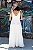 Vestido Malha Longo Alças Ajustáveis Offwhite - Imagem 3