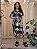 Vestido Malha Gola V Floral PB Sônia - Imagem 1