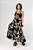 Vestido Malha Decote Oval Floral Fluor - Imagem 1