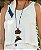Regata Malha Canelada Evasê Offwhite - Imagem 4