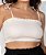 Top Lastex Alça Fina Offwhite - Imagem 1
