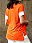 Blusa Detalhe Manga e Gola Laranja - Imagem 3
