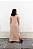 Vestido Malha Básico com Fenda Lateral Nude - Imagem 4