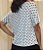 Blusa Evasê Gola Canoa Poá Offwhite - Imagem 4