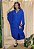 Vestido Ziper e Capuz Azul - Imagem 1
