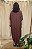 Vestido Malha Gola V Marrom Figa Sônia - Imagem 4