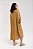 Vestido Amplo Bolso Frontal Mostarda - Imagem 3