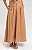 Saia Longa Linho Misto Caramelo - Imagem 1
