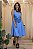 Vestido Midi Alças Azul Borboleta Olga - Imagem 2