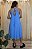 Vestido Midi Alças Azul Borboleta Olga - Imagem 4